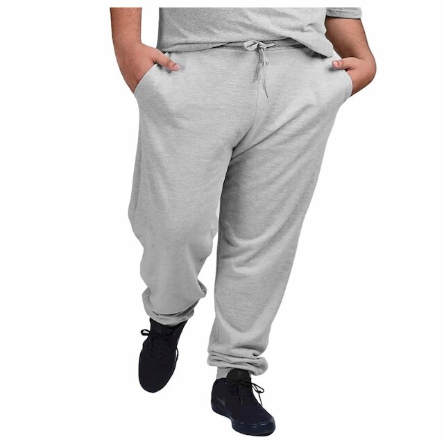 Conjunto Moletom Plus Size Blusa Canguru e Calça Plus Size Liso Masculino Feminino