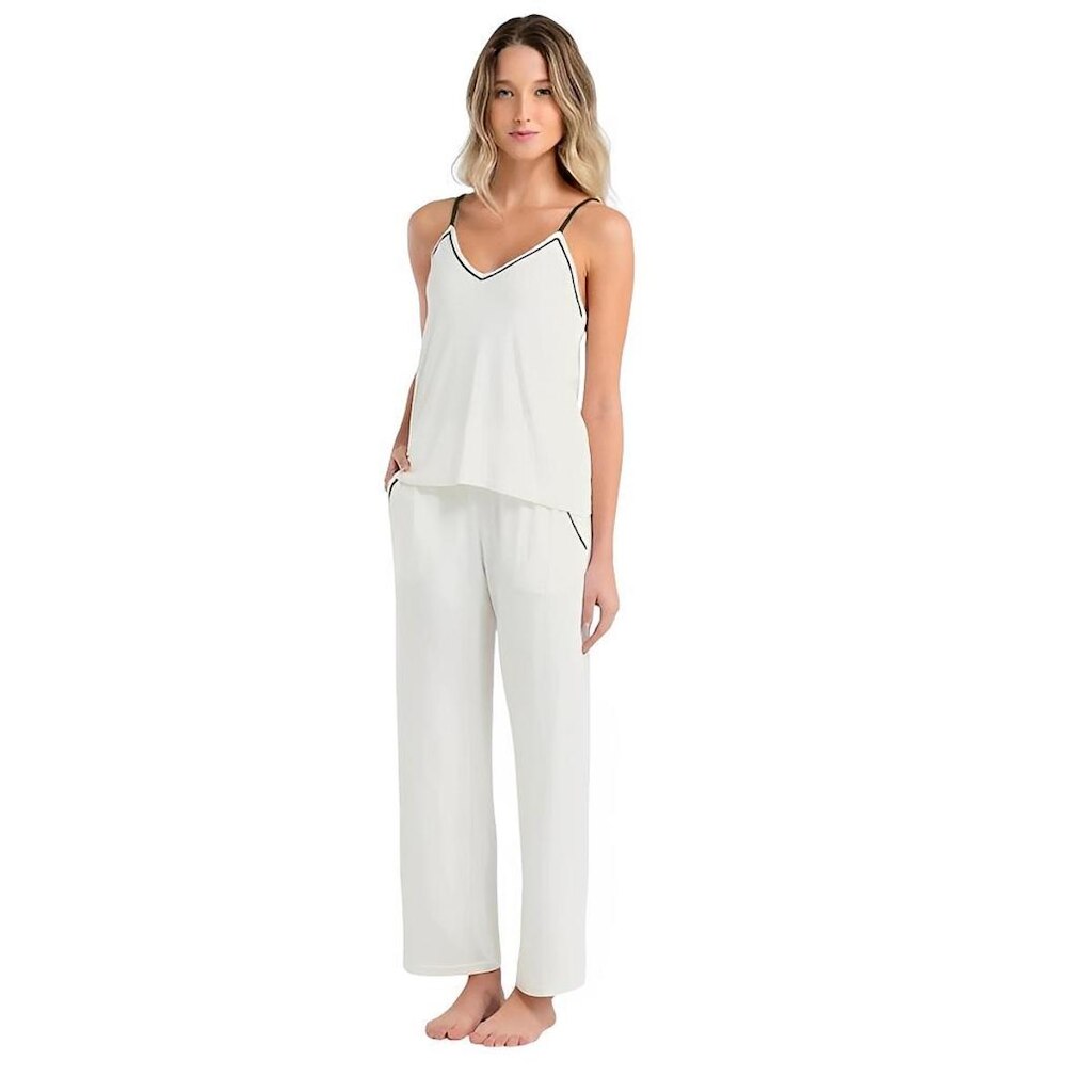 Conjunto Pijama de Alças com Calça Viscose She