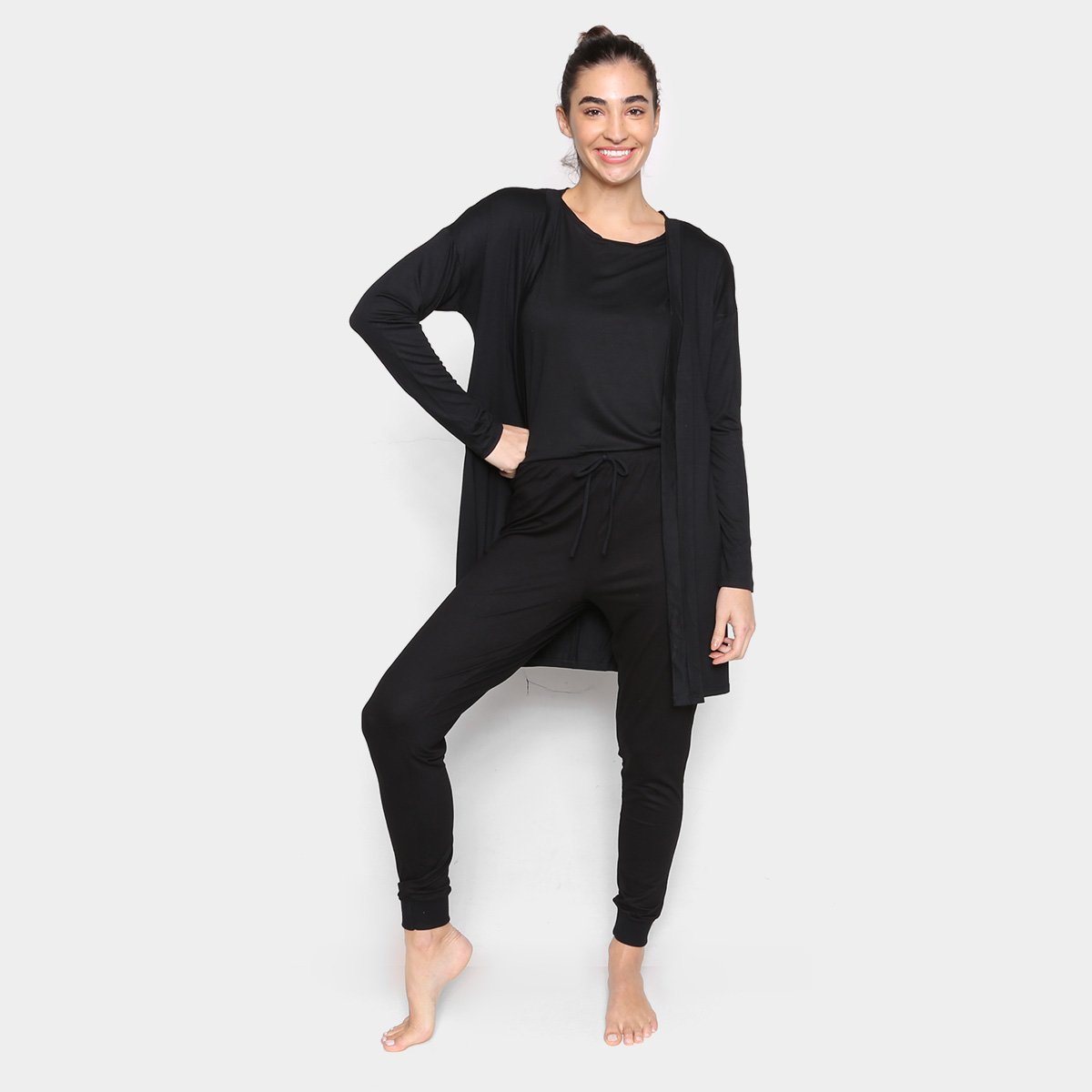 Mulheres de Seda Impressa de Pijama 3 Peças Conjunto da Moda Feminina Sexy  Pijamas Senhoras Soft de Pijamas, Pijamas Robe Vestido de Homewear XA70F /  Mulheres sleepwears ~ www.lotushairdistribuidora.com.br