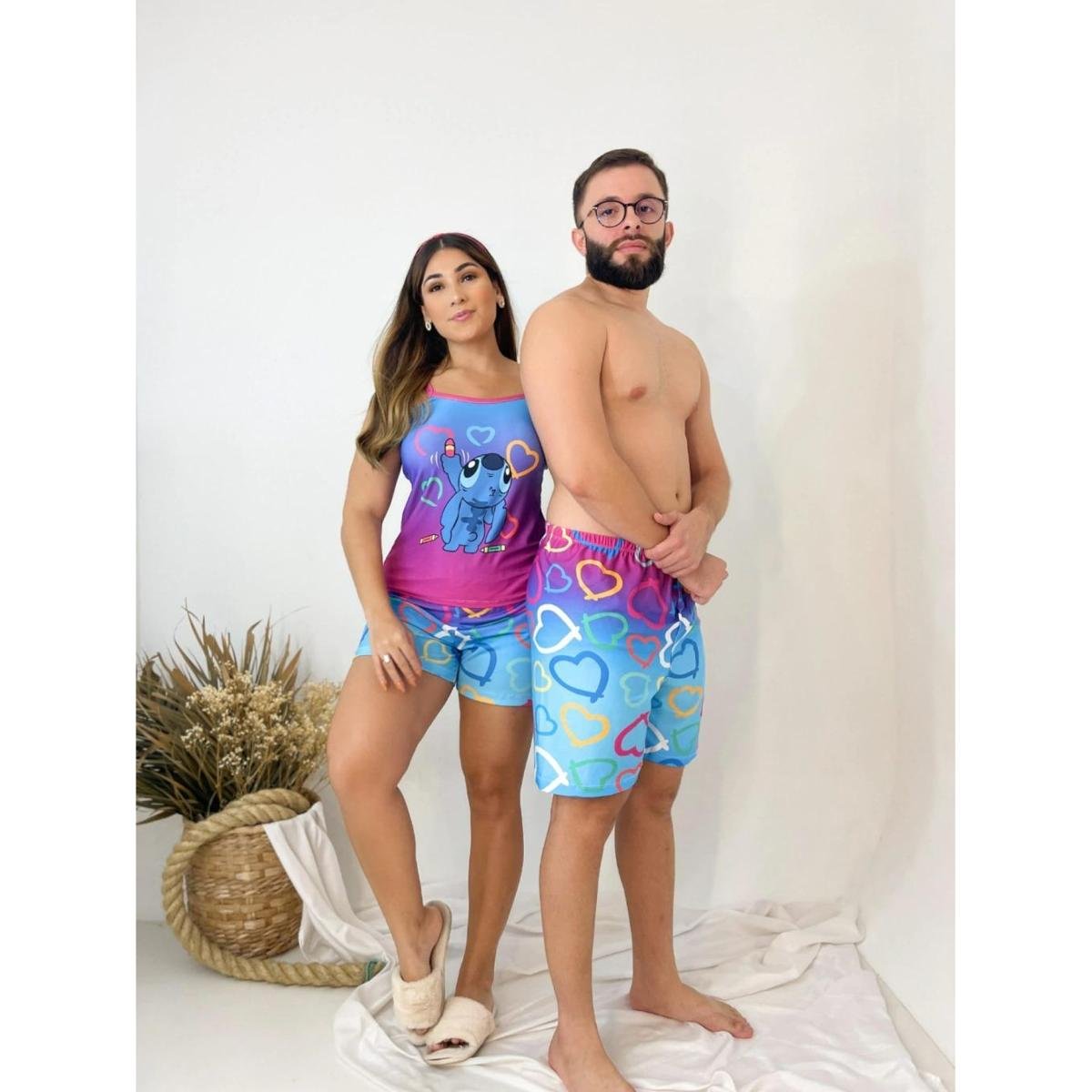 Pijamas Conjunto Para Casal Roupas Conjunto Pijamas Casal