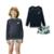 Conjunto Praia Infantil Camiseta Sunga UV Dry UV 50 Luc.Boo - Azul+Marinho