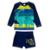 Conjunto Praia Infantil Menino Proteção UV 50+ Dino Floresta Marinho Tip Top - Azul Escuro