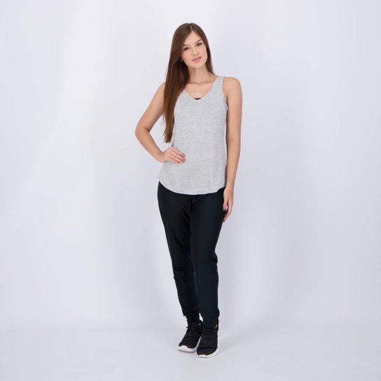 Conjunto Regata e Calça Area Preta e Mescla