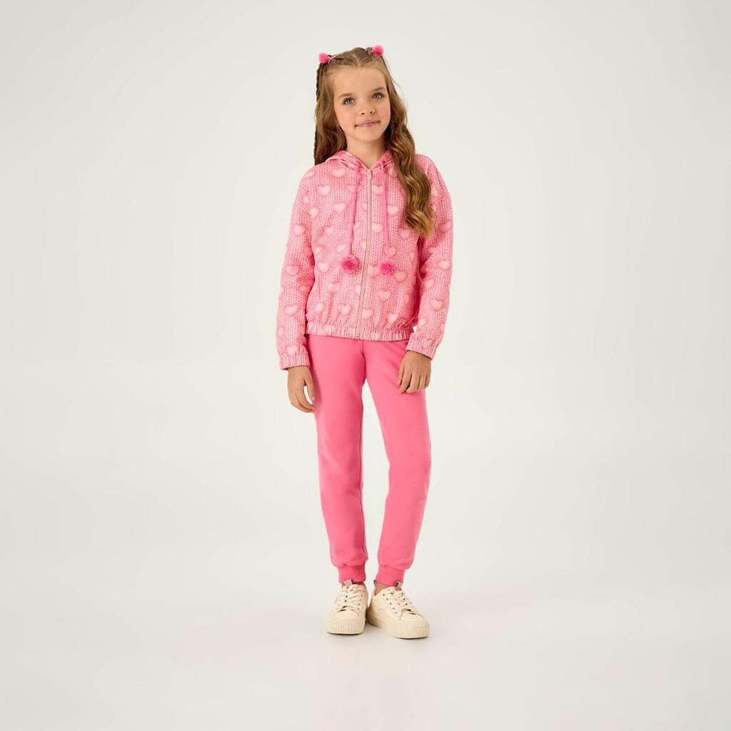 Conjunto Rosa Infantil Pulla Bulla Menina - 55343-1398