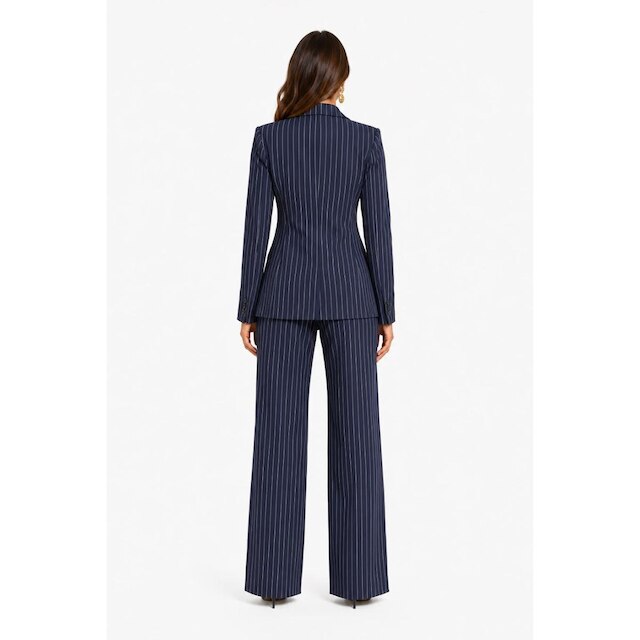 Conjunto Social D Bell Outlet Fashion Alfaiataria Azul