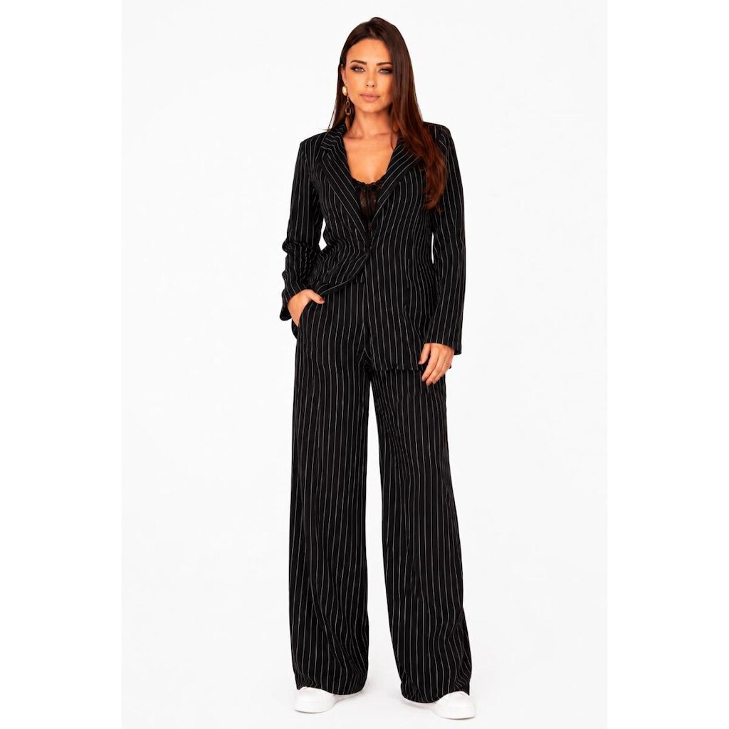 Conjunto Social D Bell Outlet Fashion Alfaiataria Preto