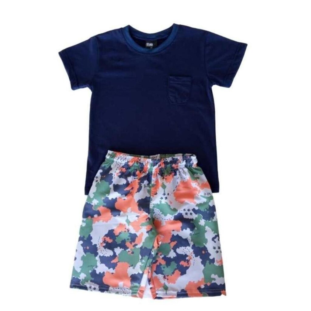 CONJUNTO VERAO MASCULINO INFANTIL TACTEL