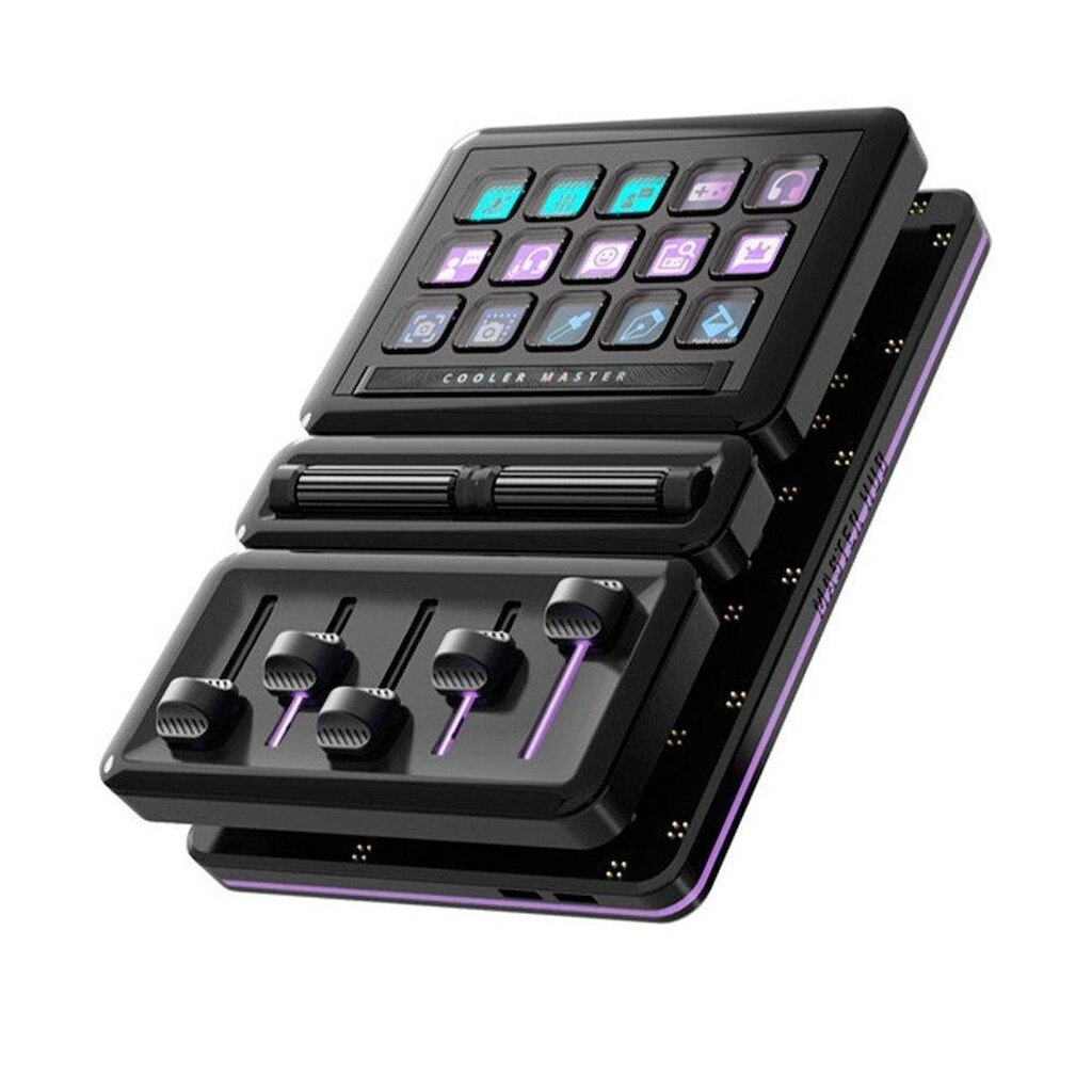 Controlador Streamer Cooler Master MasterHub, RGB, Modular com Módulos de Áudio, Teclado e Navegação