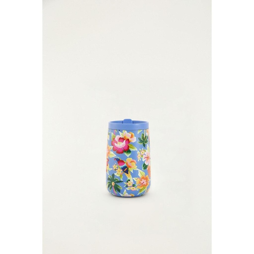 Copo Farm Que Sede 450Ml Praia Floral Havaiano