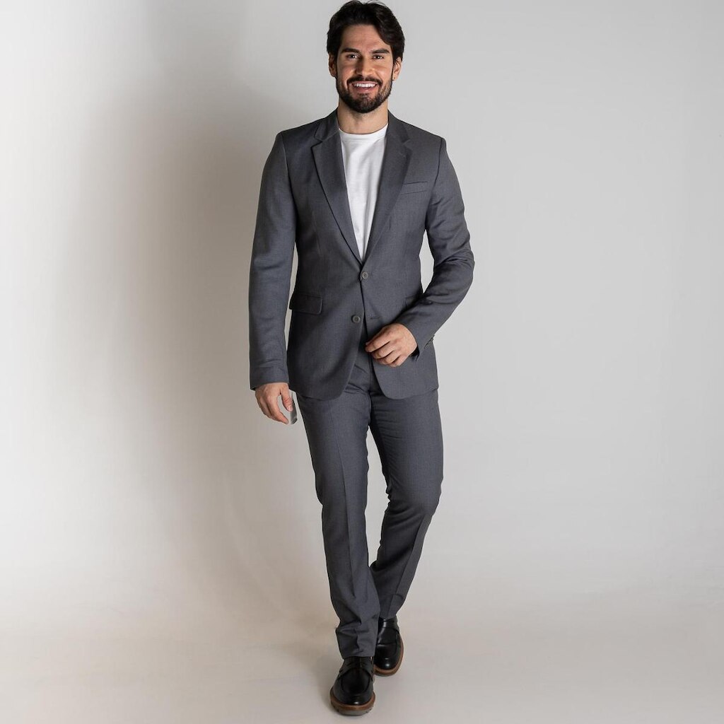 Costume Calvin Klein Essentials Slim Fit Cinza