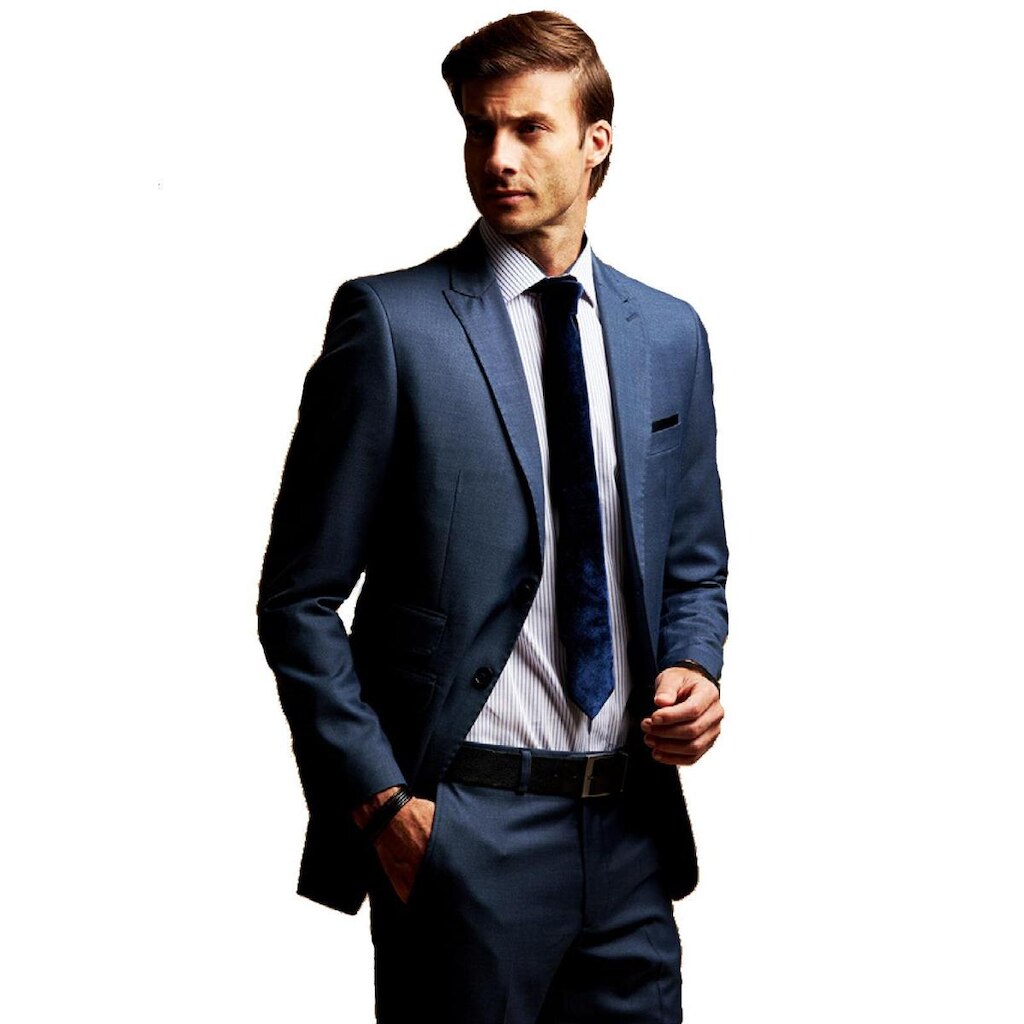 Costume Slim Angelo Campana Azul Tam. 46