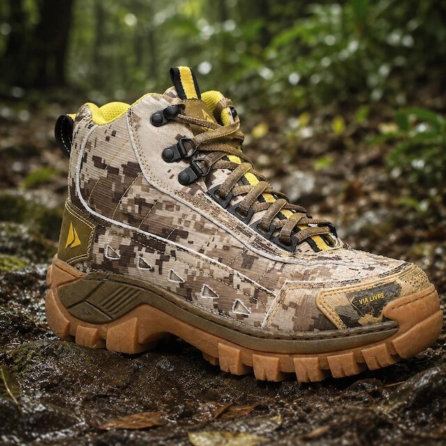 Coturno Adventure Masculino de Couro Legitimo Nobre Solado Robusto Seguro Resistente Bota Masculina
