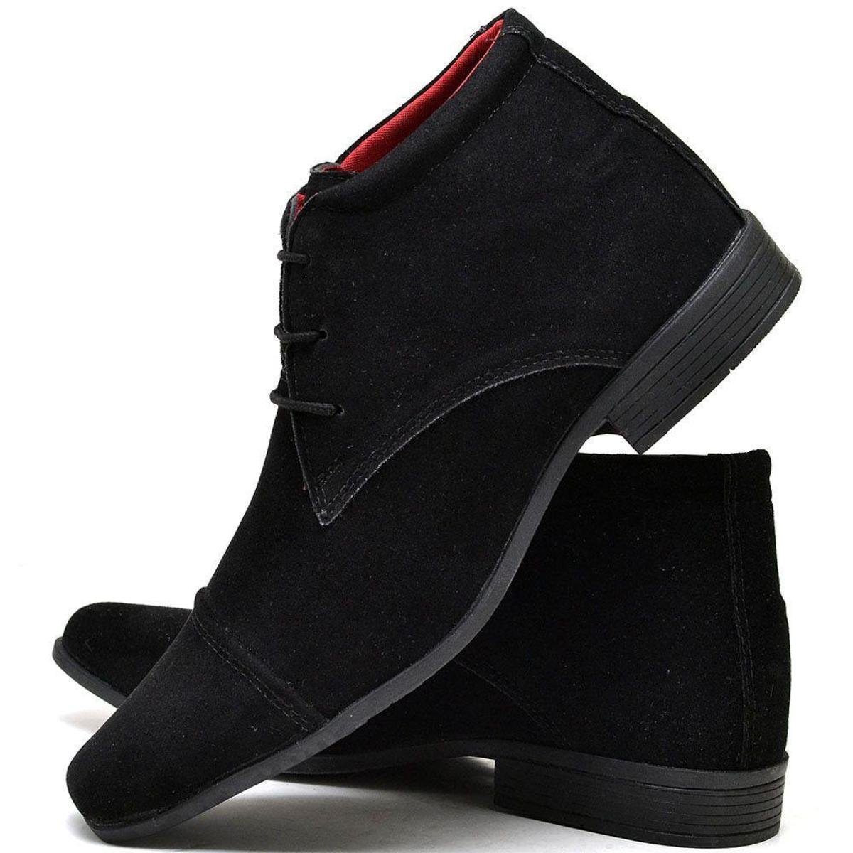 Coturno Bota Esporte Fino Masculino Camurça Menor preço em Coturno Bota Esporte Fino Masculino Camurça