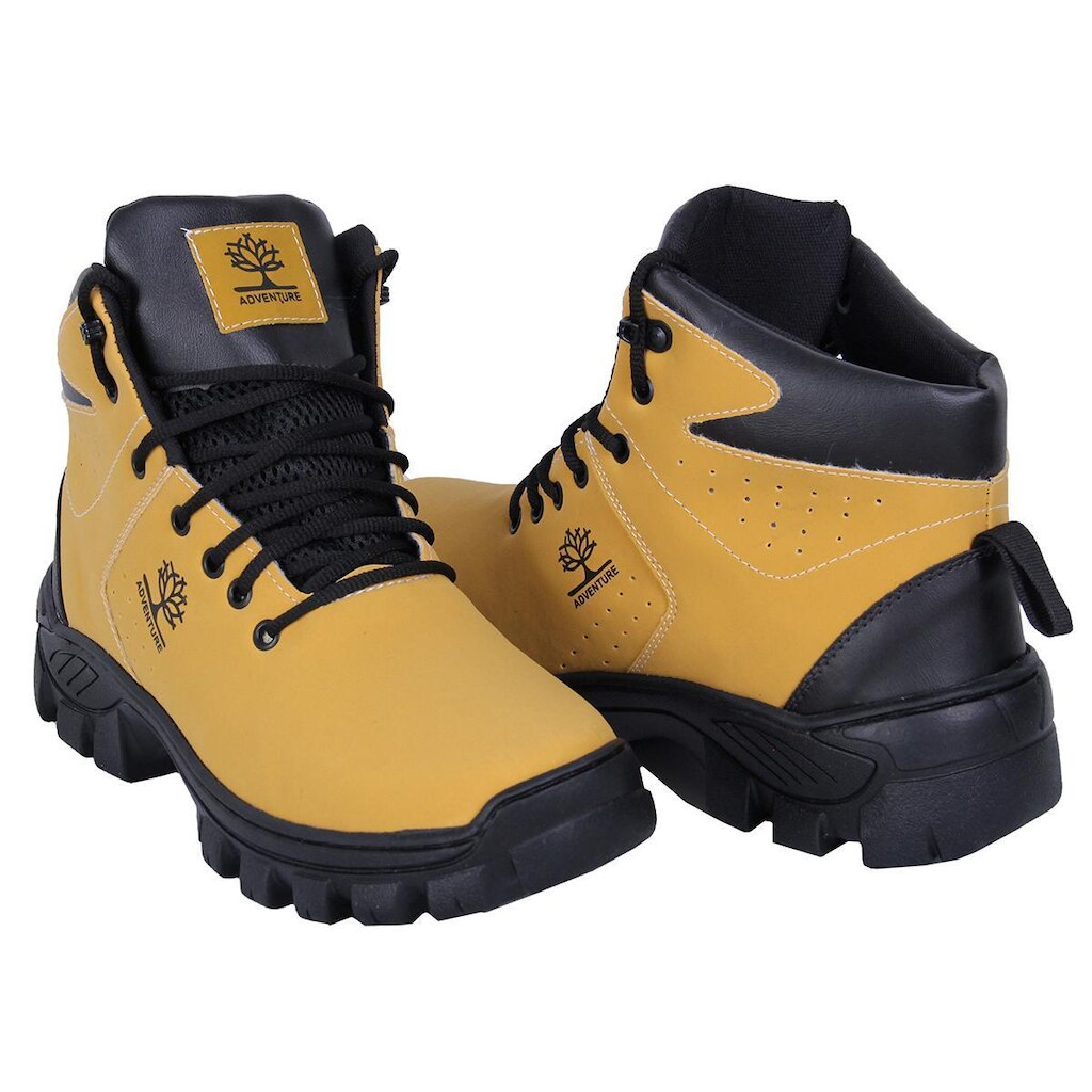 Coturno Bota Masculina Adventure Trilha Reforçada Trabalho