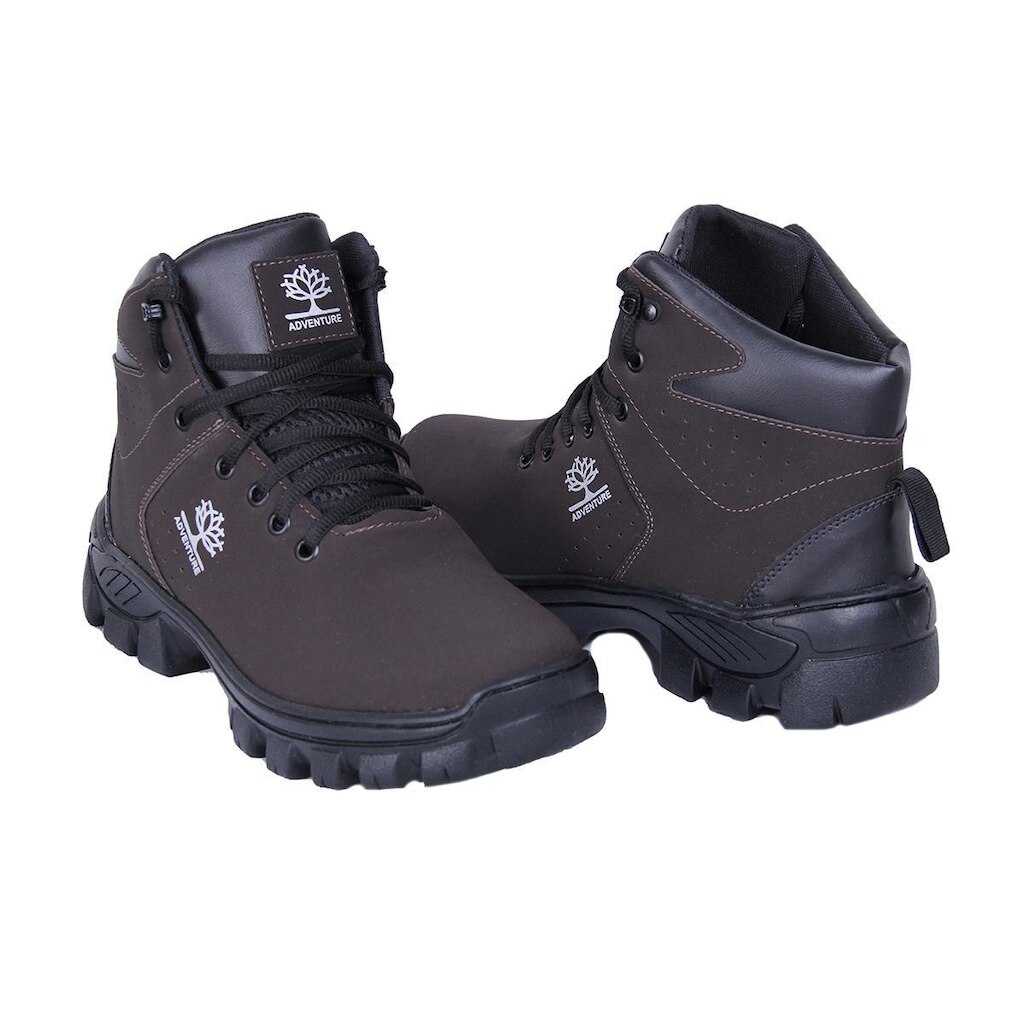 Coturno Bota Masculina Adventure Trilha Reforçada Trabalho