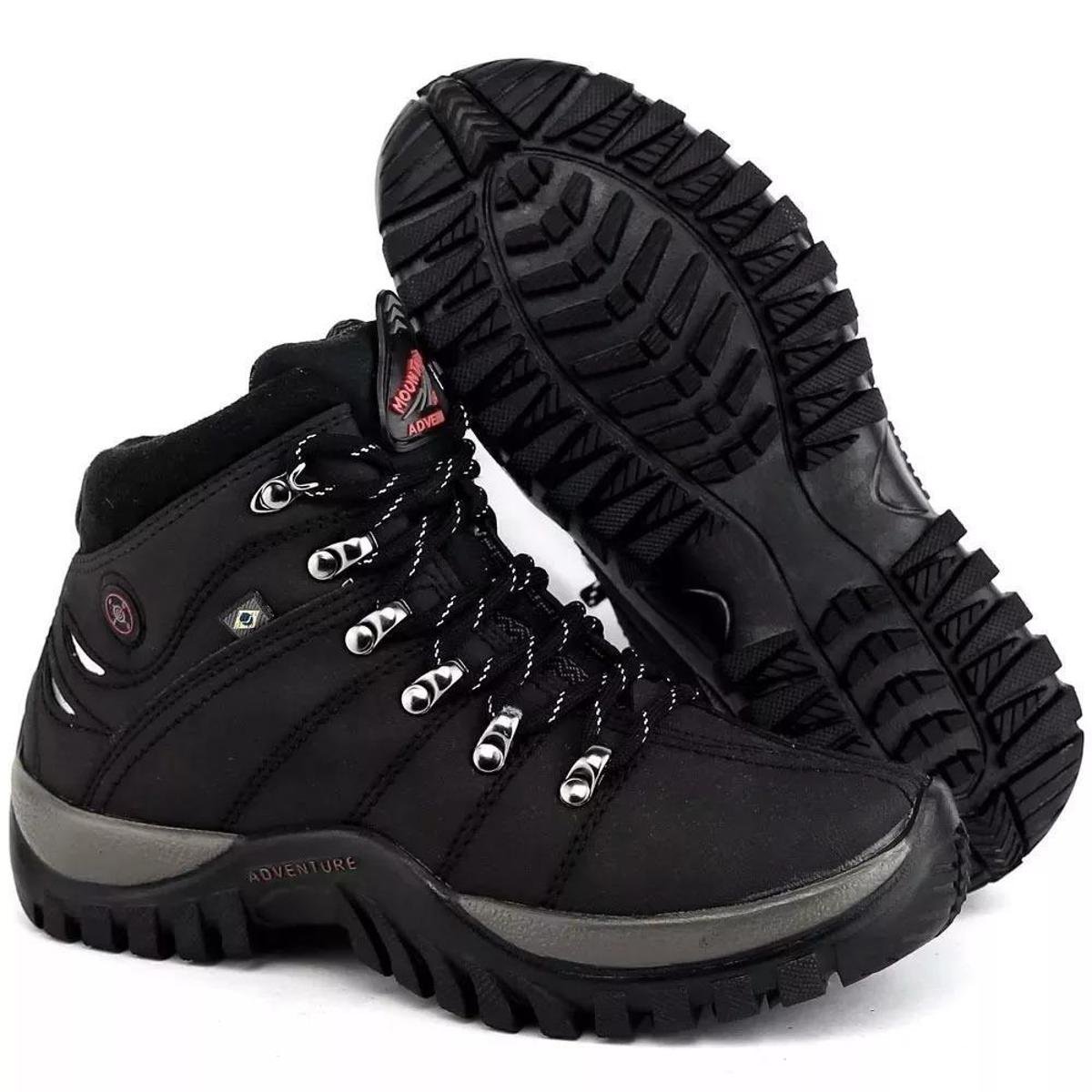 Coturno Bota Unissex Adventure Trilha Adulto e Infantil Sola Tratorada Antiderrapante Menor preço em Coturno Bota Unissex Adventure Trilha Adulto e Infantil Sola Tratorada Antiderrapante