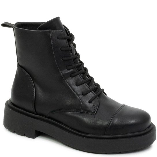 Coturno Cadarço Salto Bloco Tratorado Sapato Show Zattini