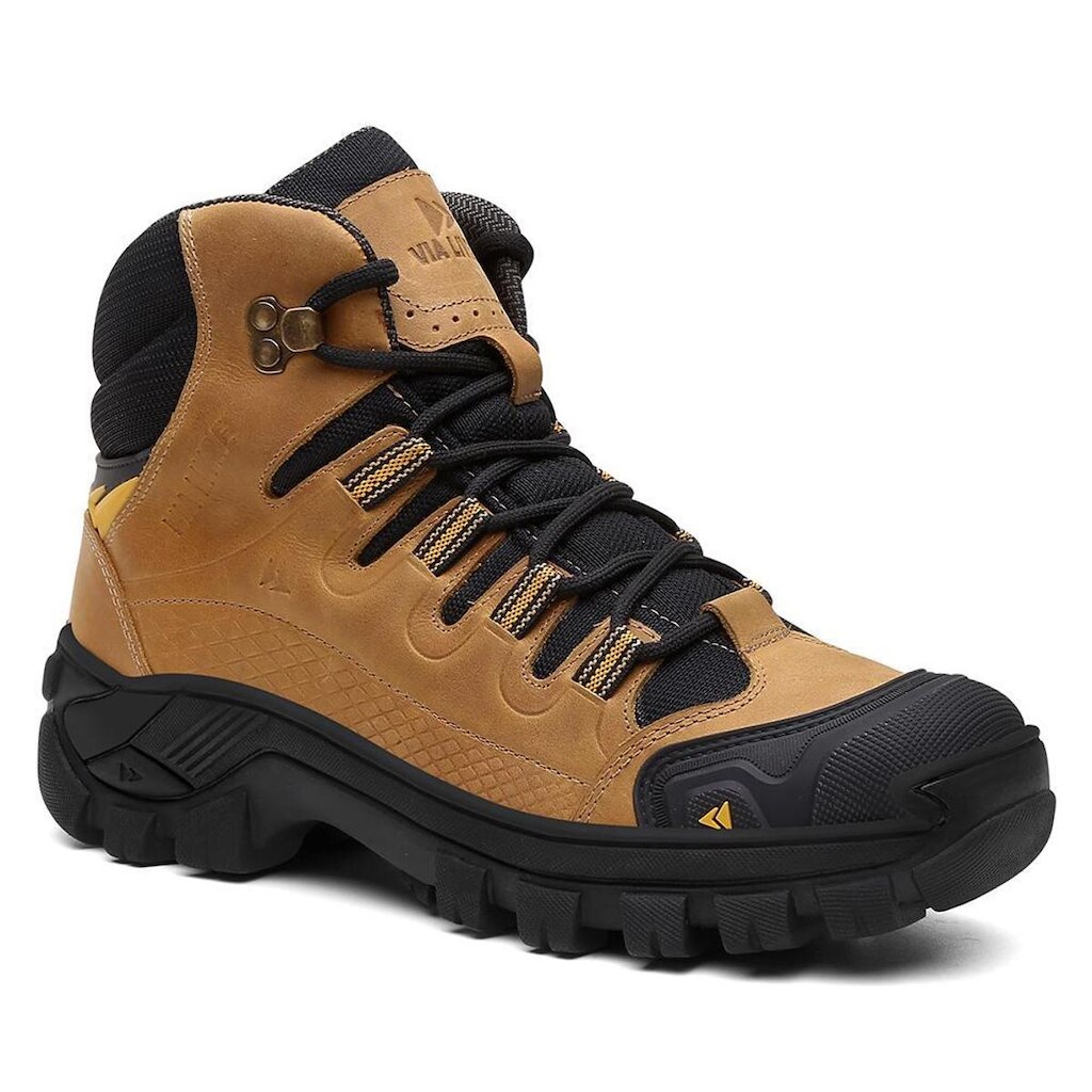 Coturno Cano Curto Adventure Masculino Bota Masculina Em Couro Aventura Outdoor Kansas