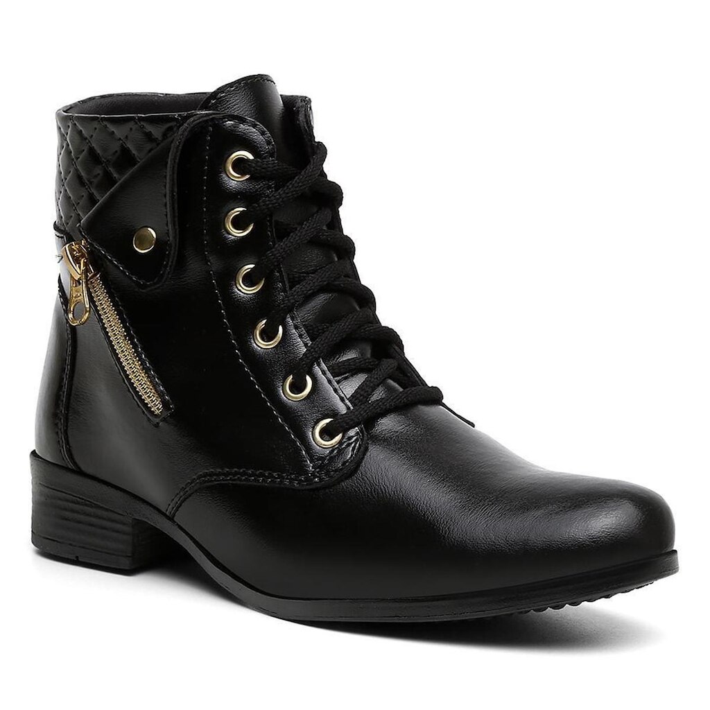 Coturno Feminino Bota Feminina Nova Coleção Cadarço Bota Feminina Cano Médio Exclusiva