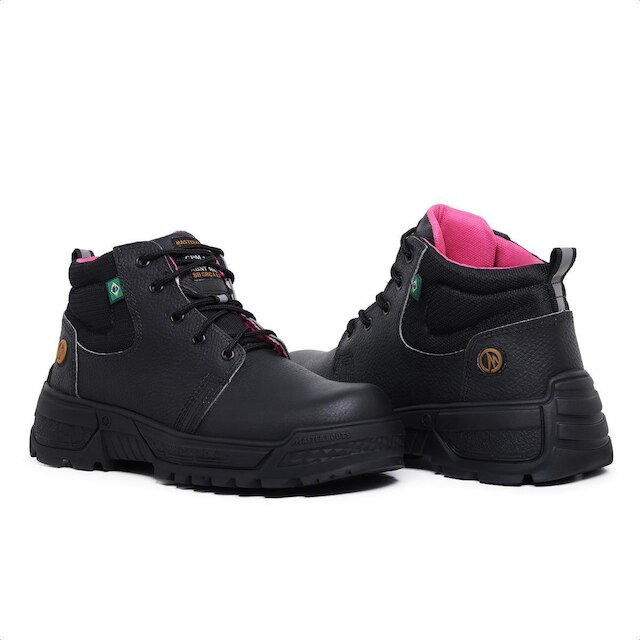 Coturno Feminino Bota Para Trabalho Epi Com C.a Bico Composite