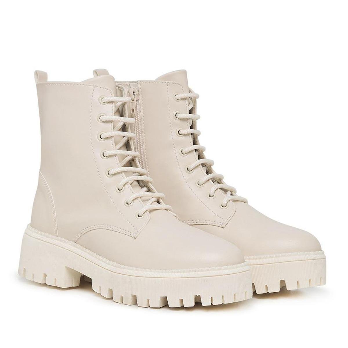 Coturno Feminino Bota Tratorado Plataforma Improvizzo Menor preço em Coturno Feminino Bota Tratorado Plataforma Improvizzo