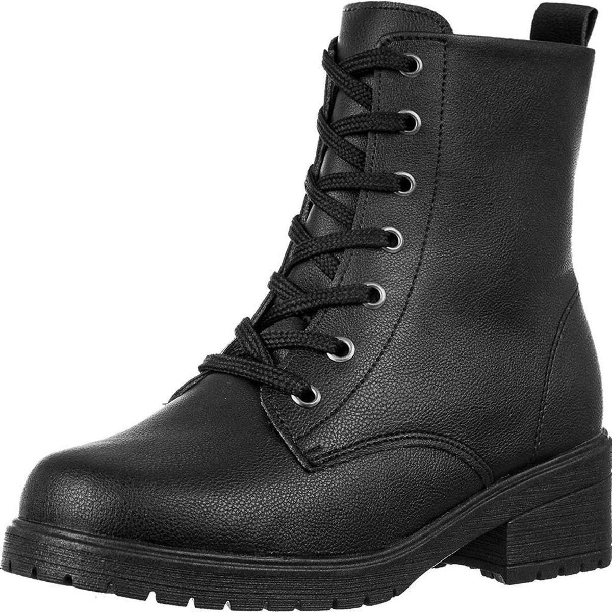 Coturno Feminino GiGiL Bota Salto Baixo Menor preço em Coturno Feminino GiGiL Bota Salto Baixo