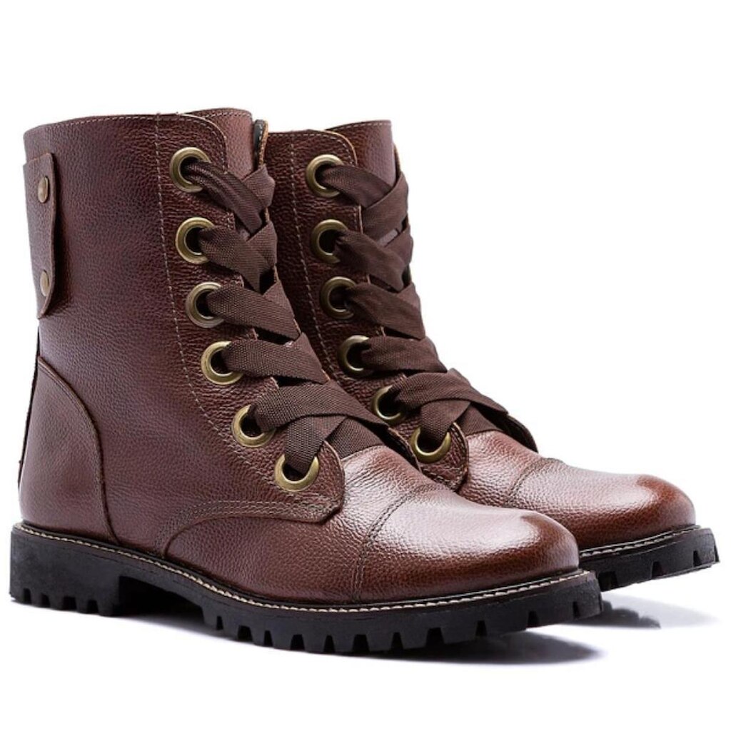 Coturno Feminino Venetto Couro Legítimo