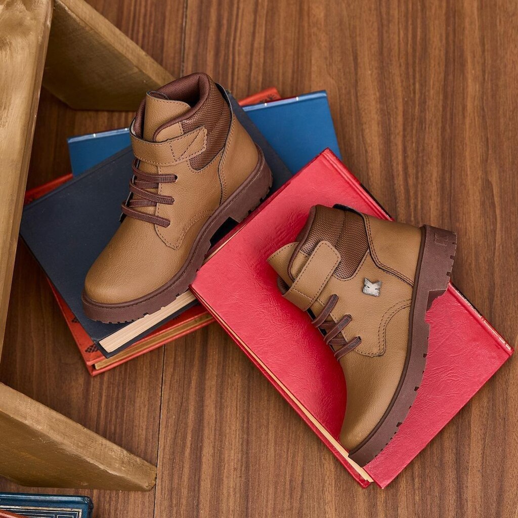 Coturno Kidy Walk Caramelo Marrom