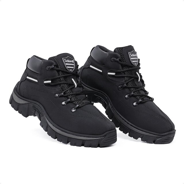 Coturno Masculino Adventure Bota Couro Sintetico Macia 2170