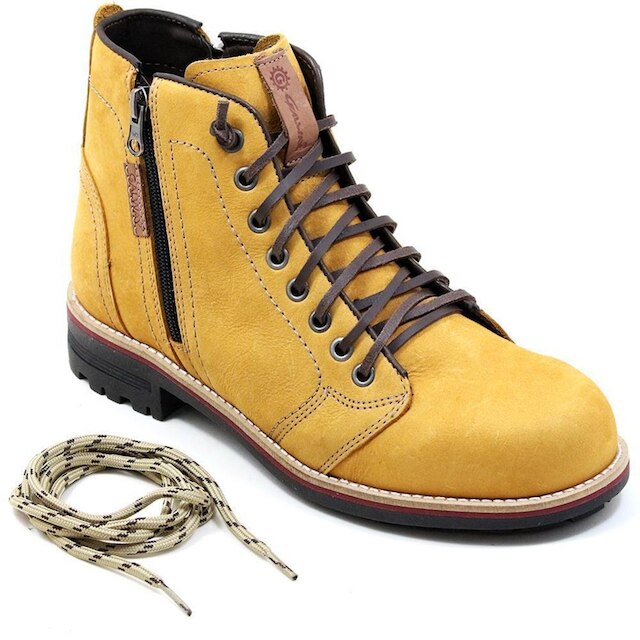 Coturno Masculino Couro Macio Estilo Antiderrapante Conforto