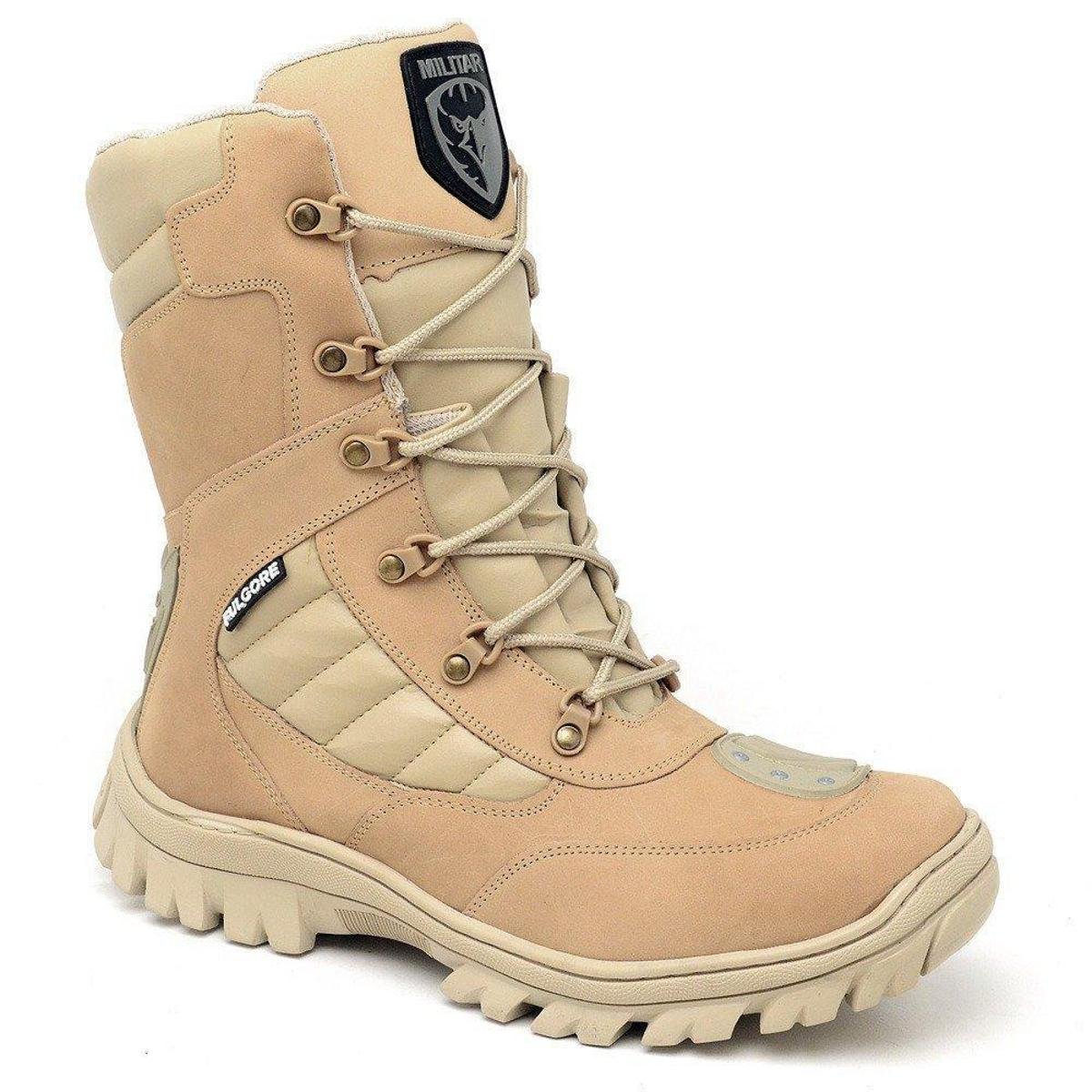 Coturno Militar Atack C/ Ziper Bota Tatico Cano Medio Americana Desert Areia Menor preço em Coturno Militar Atack C/ Ziper Bota Tatico Cano Medio Americana Desert Areia