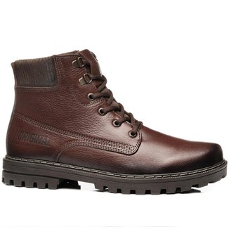 Coturno Pegada Couro  Masculino