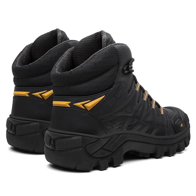 Coturno Resistente Bota De Couro Masculina Antiderrapante C.A