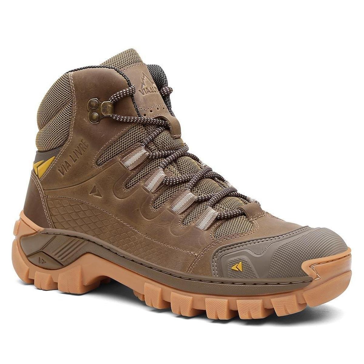 Coturno Resistente Bota De Couro Masculina Antiderrapante C.A Menor preço em Coturno Resistente Bota De Couro Masculina Antiderrapante C.A