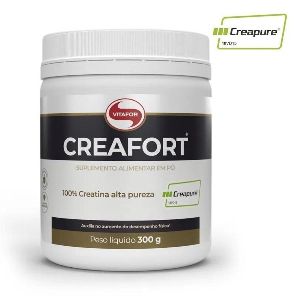 Creafort Vitafor Creatina Monohidratada em Pó Pura Pote 300g