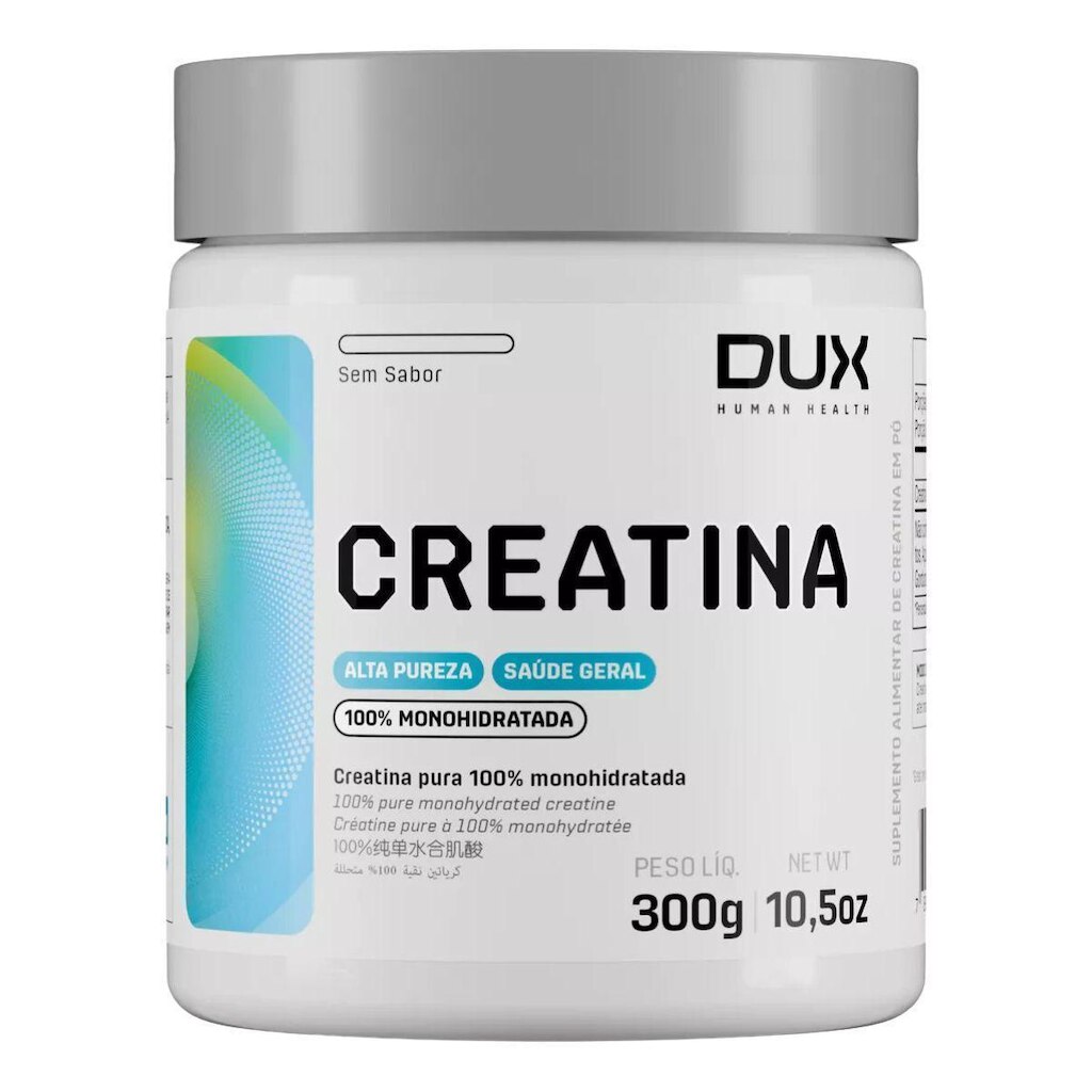 Creatina 100% Importada Pura Dux Human Health Monohidratada Pote 300g