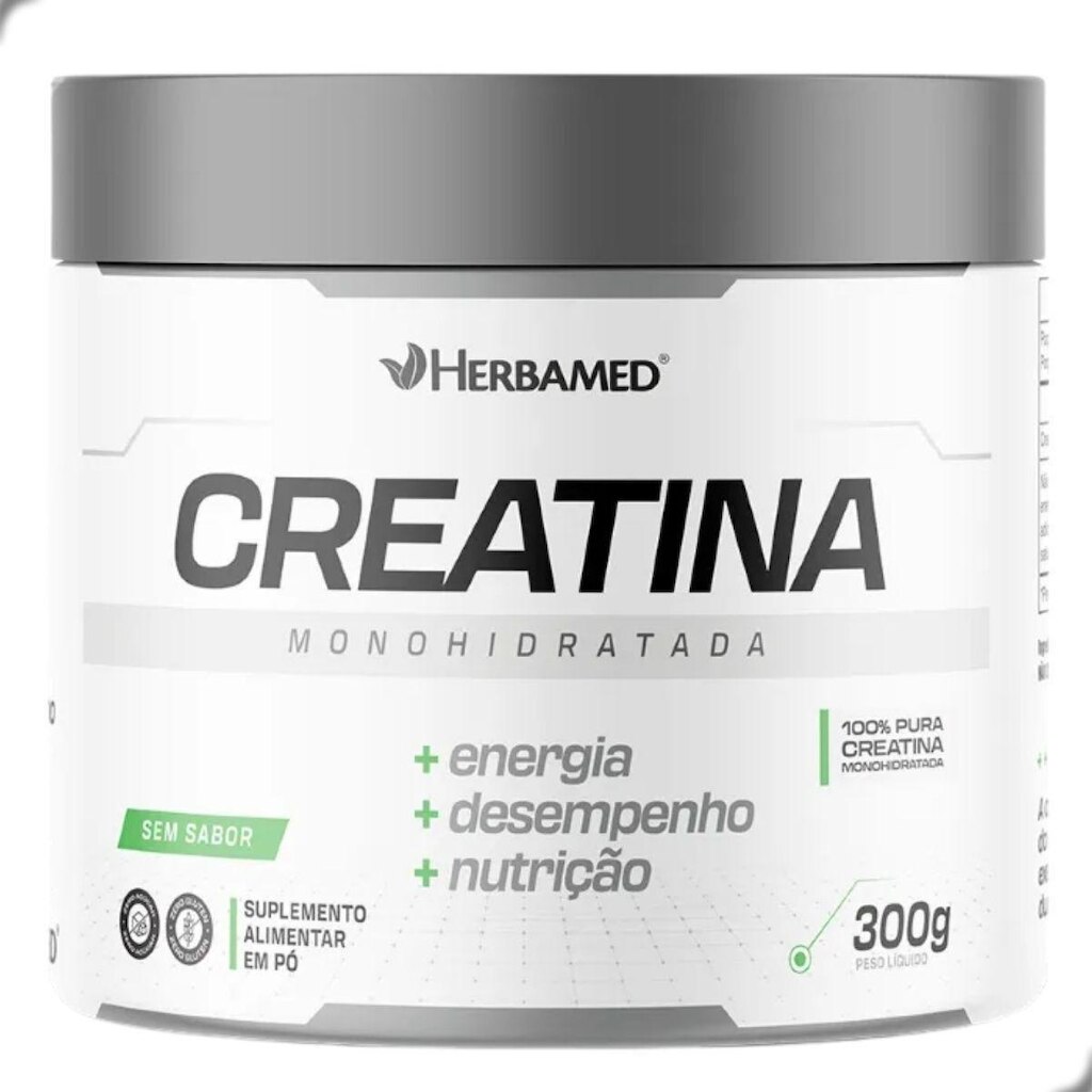 Creatina Monohidratada 100% Pura Micronizada 300g Herbamed