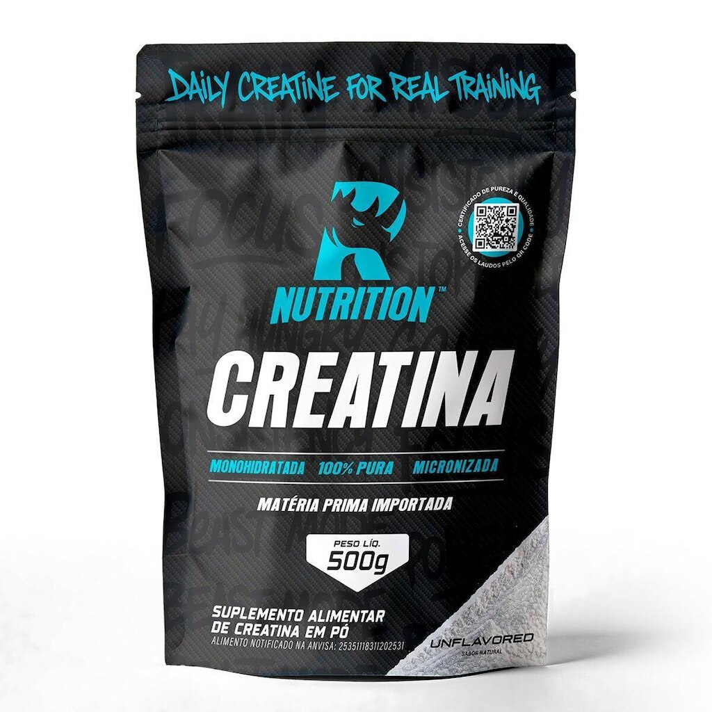 Creatina Monohidratada 100% Pura Micronizada 500g – R Nutrition