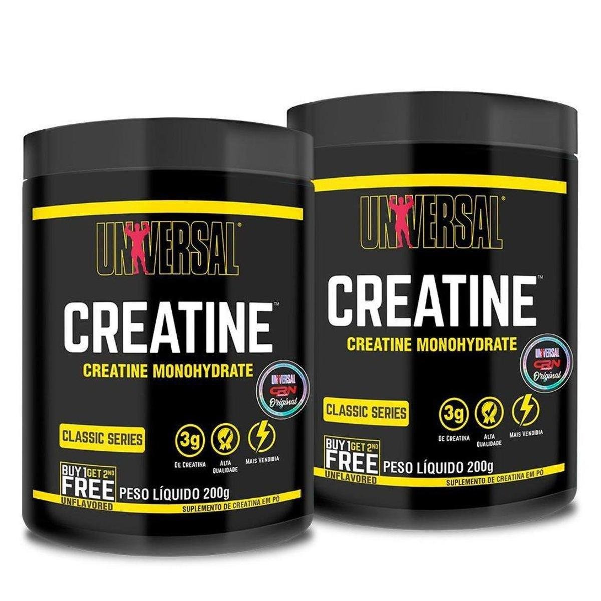 Creatina Powder Creapure 200g 2 un Universal Menor preço em Creatina Powder Creapure 200g 2 un Universal