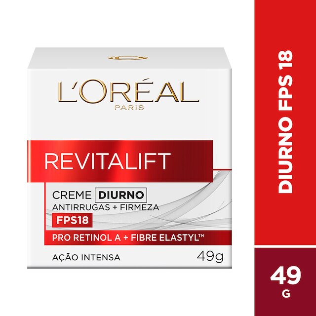 Creme Anti-idade Revitalift Diurno FPS18 L'Oréal Paris - 49g
