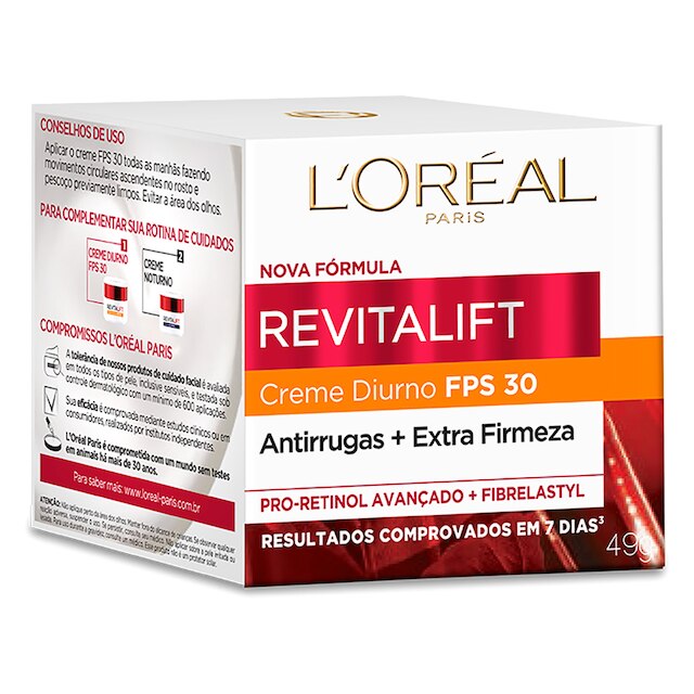 Creme Anti-idade Revitalift Diurno FPS18 L'Oréal Paris - 49g