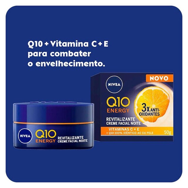 Creme Facial Q10 Plus Noturno Nivea – Antissinais 50ml