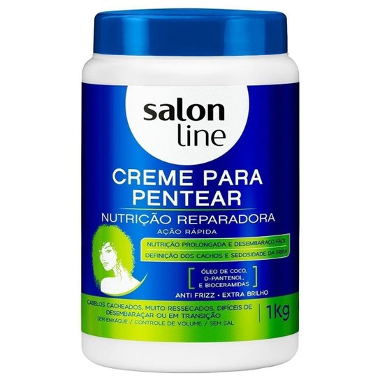 Creme Para Pentear Salon Line Nutricao Reparadora 1kg Incolor Zattini Creme Para Pentear Salon Line Nutricao Reparadora 1kg Incolor Zattini
