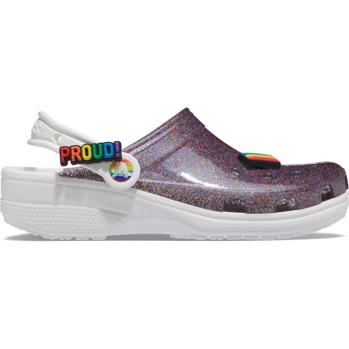 Crocs classic translucent glitter clog white Zattini