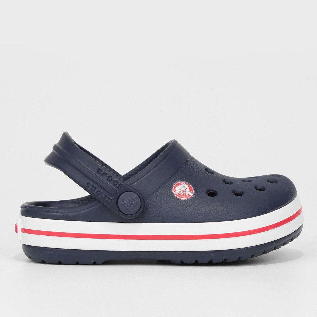 Crocs Infantil Crocband Clog T Menino - Marinho+Vermelho Menor preço em Crocs Infantil Crocband Clog T Menino - Marinho+Vermelho