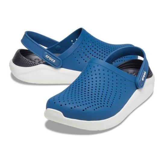 Crocs - Unisex Literide clog - Vivid blue/Almost white - Azul+Gelo