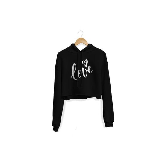 Cropped Adaption Love Feminino - Preto