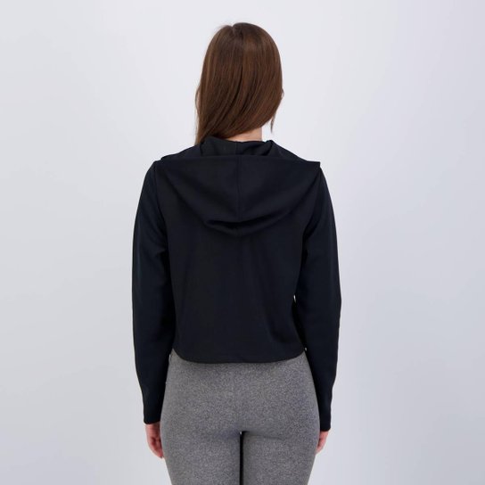 Cropped Area Dot Manga Longa Feminino Preto