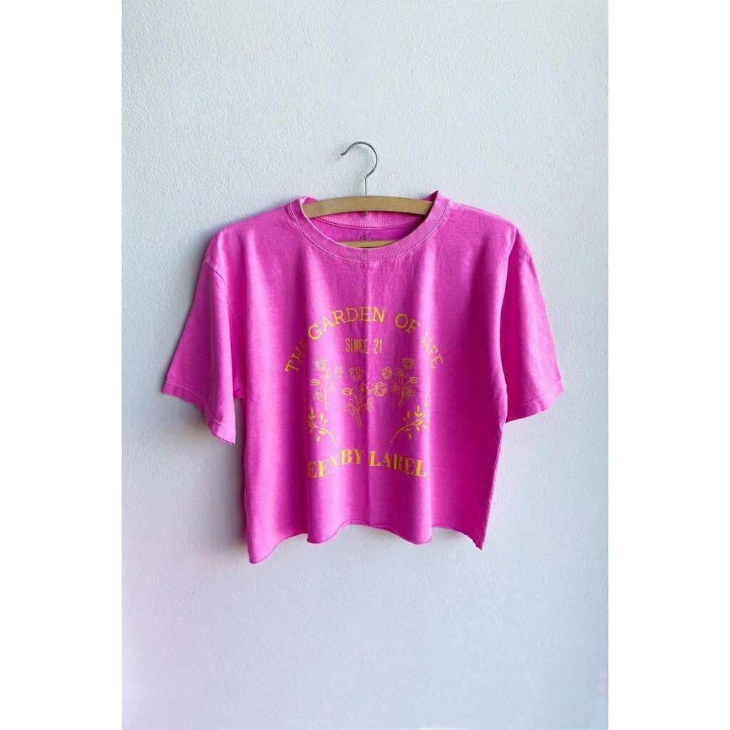 Cropped Estonado Garden - Pink