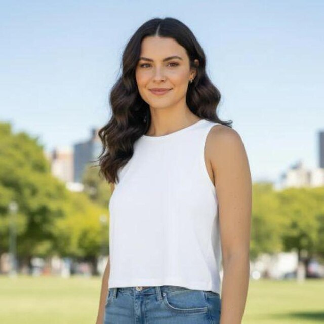 Cropped Feminino Liso Gola Careca- Habana